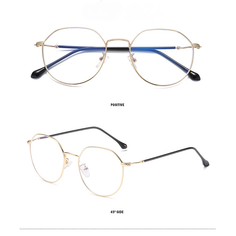 Mắt Kính Gọng Kim Loại Chống Bức Xạ Cho Nữ Giới