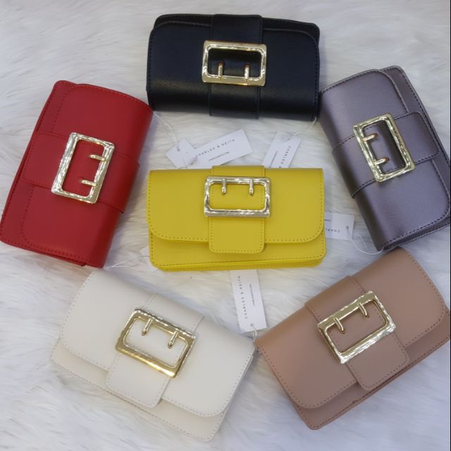 Túi chữ C size 18 dây da lắp khóa
