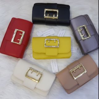 Túi chữ C size 18 dây da lắp khóa