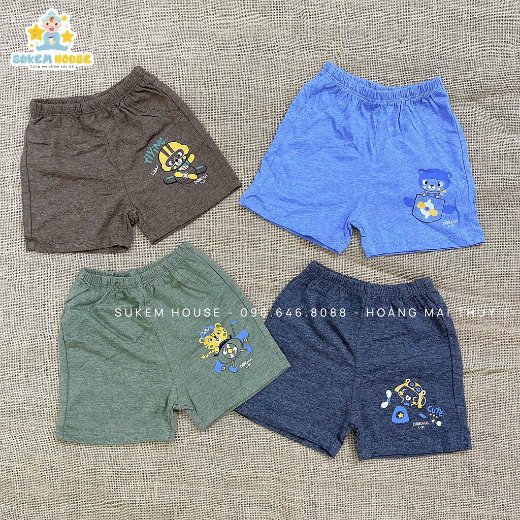 Quần đùi Dokma cho bé chất cotton QD147 (Size 3-24m)