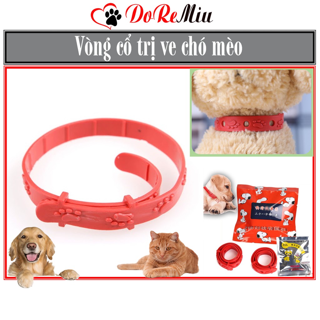 Doremiu- Vòng cổ chó mèo Vòng cổ trị ve rận, bọ chét cho chó mèo giá rẻ nhất hệ mặt trời