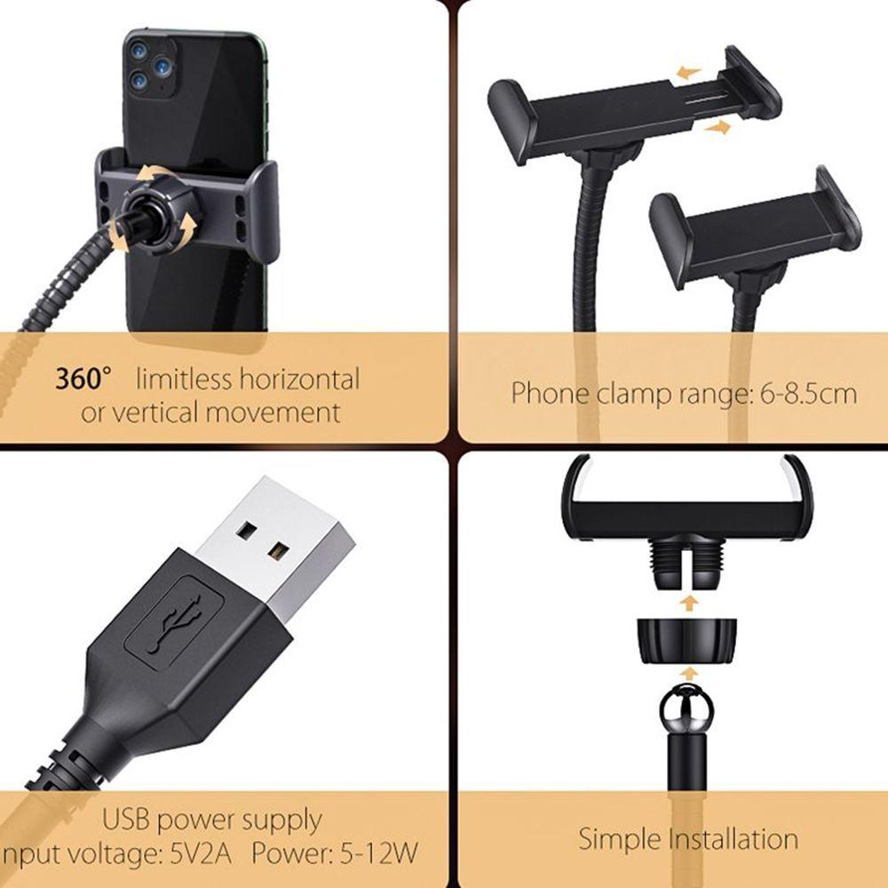 BTLIMER Vòng Đèn Led Trợ Sáng Để Bàn Có Thể Điều Chỉnh