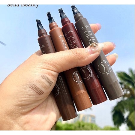 [Hàng mới về] Chì kẻ chân mày Suake 4 đầu phẩy sợi nét mảnh lâu trôi chống thấm nước | BigBuy360 - bigbuy360.vn