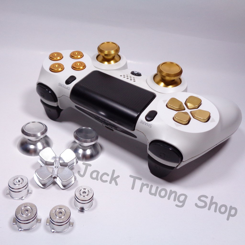 Full Set 7 nút nhôm cho tay cầm PS4 x PS4 Pro Slim x PS5 Dualsense