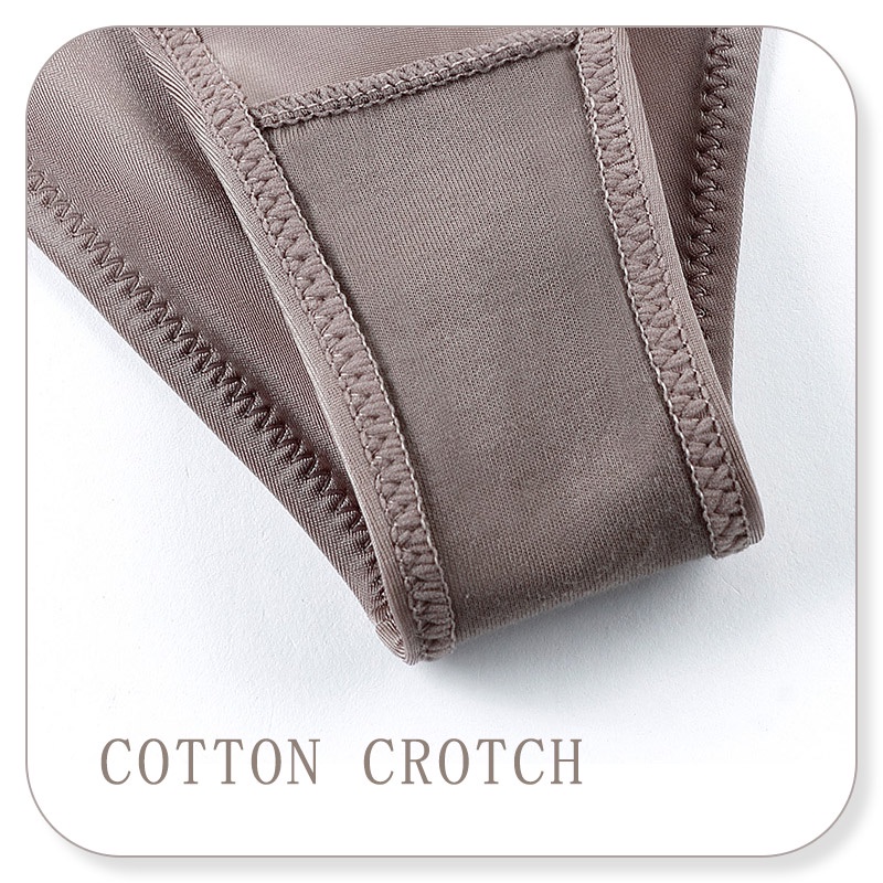 Set 3 quần lót lưng thấp vải lụa lạnh trơn co giãn sang trọng thoải mái gợi cảm cho nữ size S-XL