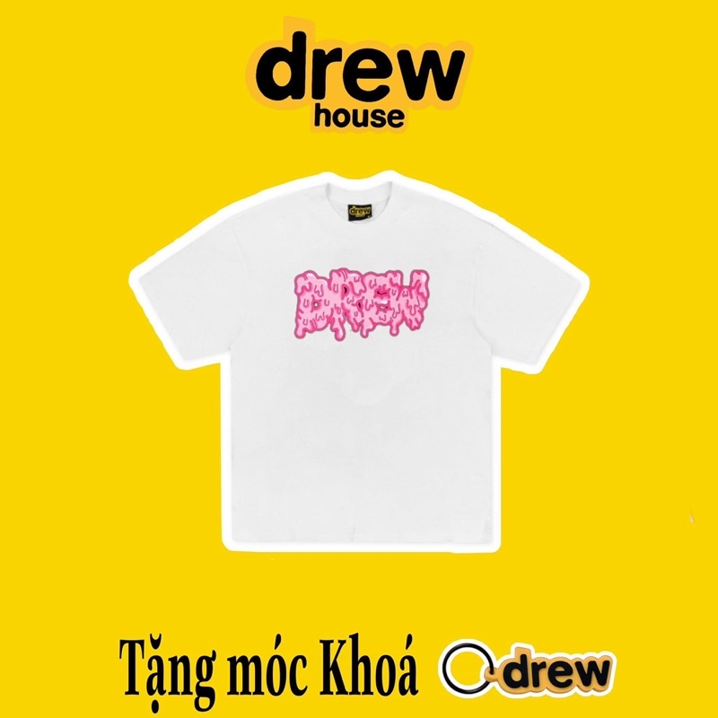 Áo Thun các mẫu Drew tặng kèm móc khoá chất cotton 4C Full Tag Mác