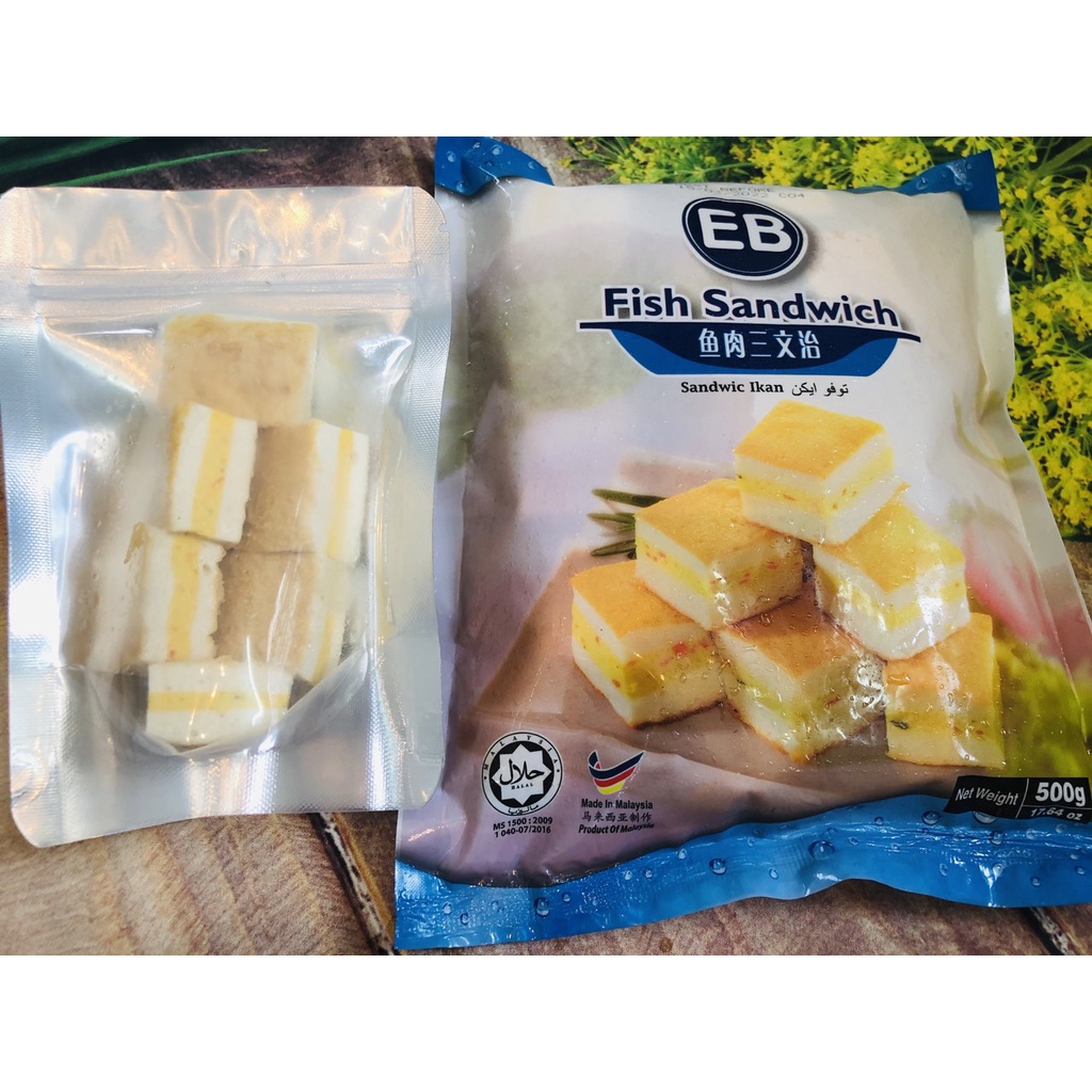 500G VIÊN SANDWICH CÁ HỒI , NHẬP KHẨU MALAISIA /100G