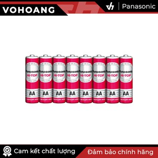 Bộ 8 pin AA chính hãng Panasonic R6DT High Quality (Đỏ)