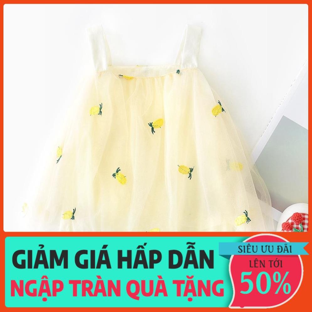 Áo Liền Quần In Hình Trái Cây Dành Cho Bé Gái