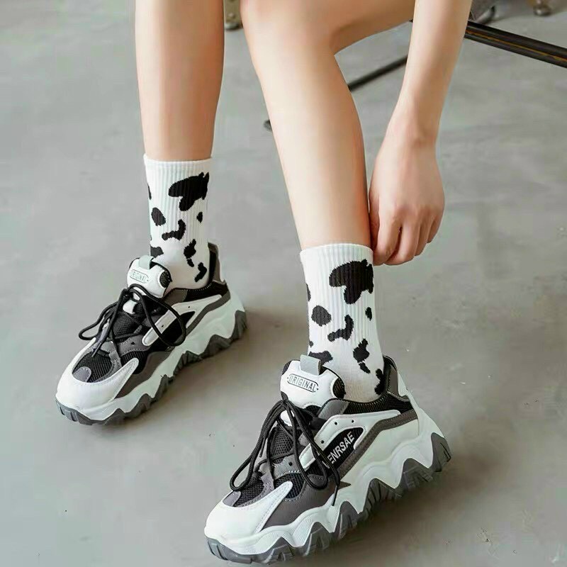 Tất Vớ Bò Sữa Cổ Ngắn / Cổ Cao Siêu Đáng Yêu