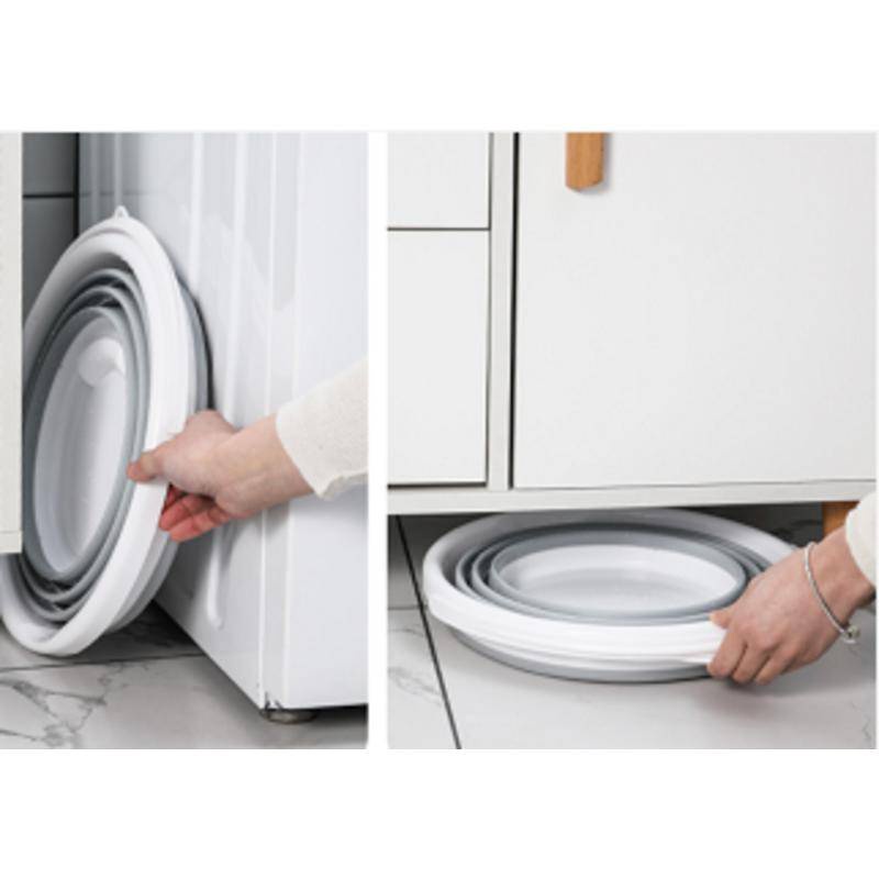 Xô Nhựa Silicone Đựng Nước Rửa Xe Hơi Có Thể Gấp Gọn Tiện Dụng