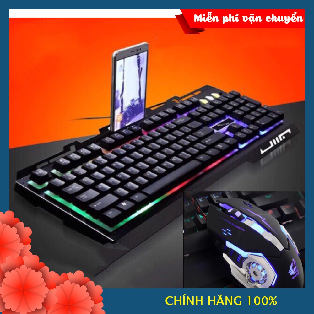 Bộ Phím G700+Chuột V5 + Tai Nghe V2000 + LÓT chuột Siêu Lớn