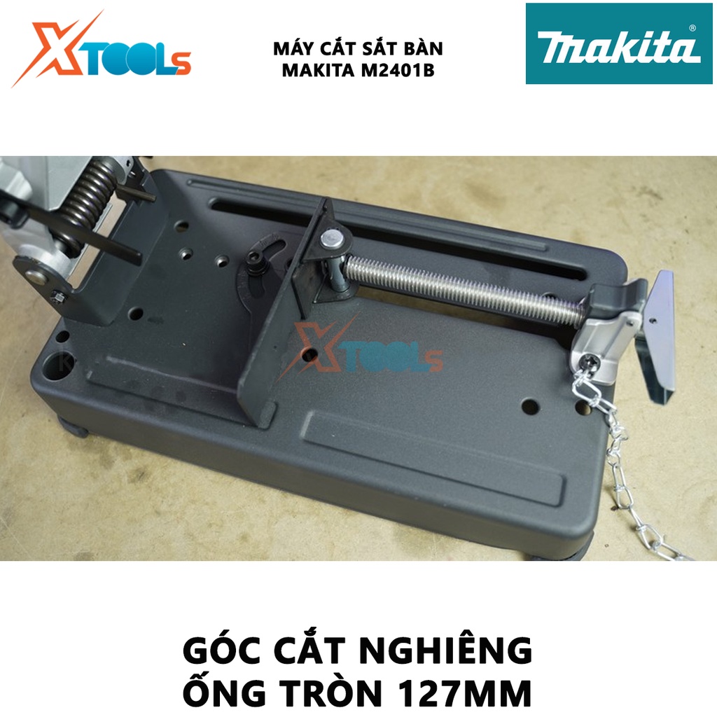 Máy cắt sắt 350mm Makita M2401B | Máy cắt sắt 2000W Công suất: 2000W Mô tơ chổi than dùng để cắt [CHÍNH HÃNG]