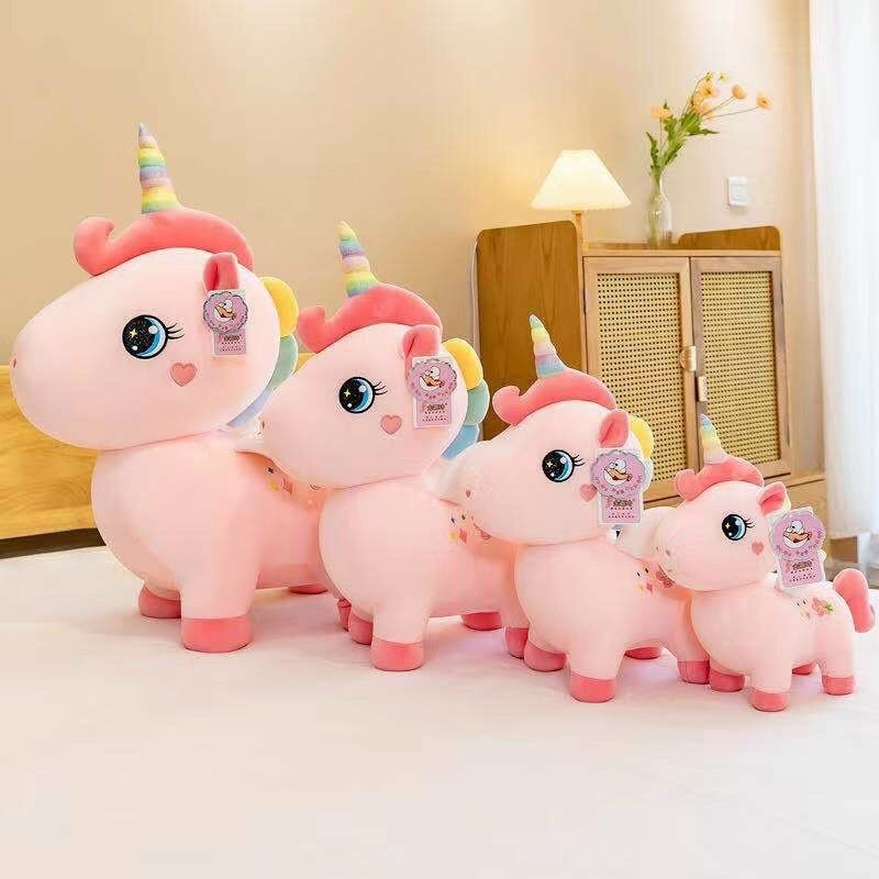 Gấu Bông Ngựa Unicorn Sừng 7 Màu Cao Cấp - Gấu Bông Mina