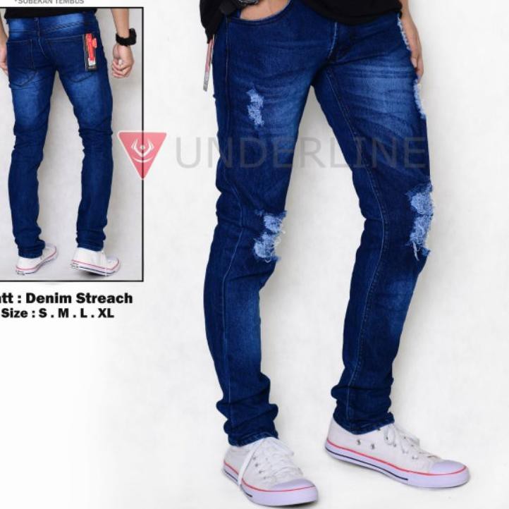 Quần Jean Nam Ống Đứng Rách Gối Levis