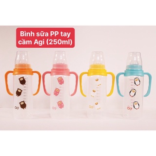 Bình sữa Agi PP có tay cầm 140ml - 250ml (MẪU MỚI)