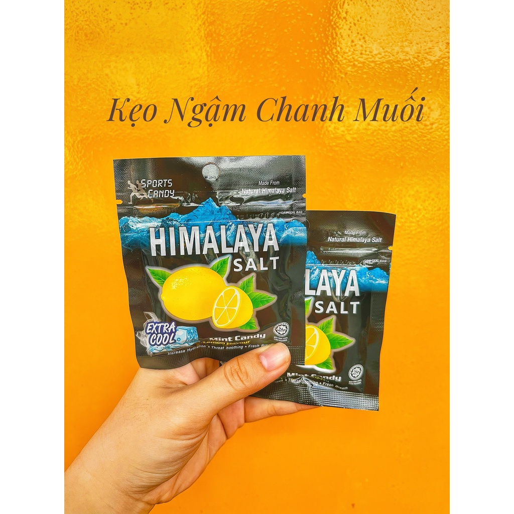 Kẹo bạc hà hương chanh muối ⚡ SIÊU HOT ⚡ Kẹo ngậm cao cấp Himalaya Salt Extra Cool sảng khoái, bổ sung năng lượng
