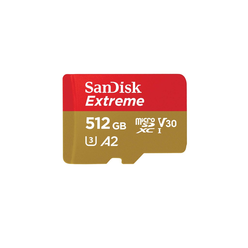 Thẻ nhớ MicroSDXC SanDisk Extreme A2 - 512GB V30 U3 4K Class 10 UHS-I 190MB/s 160MB/s (SDSQXAV-512G-AN6MA)