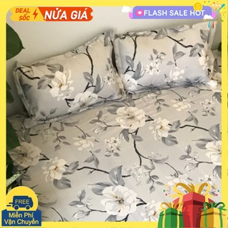 Vỏ gối nằm 45x65cm Vải cotton poly,nhiều mẫu,hoa dây ghi