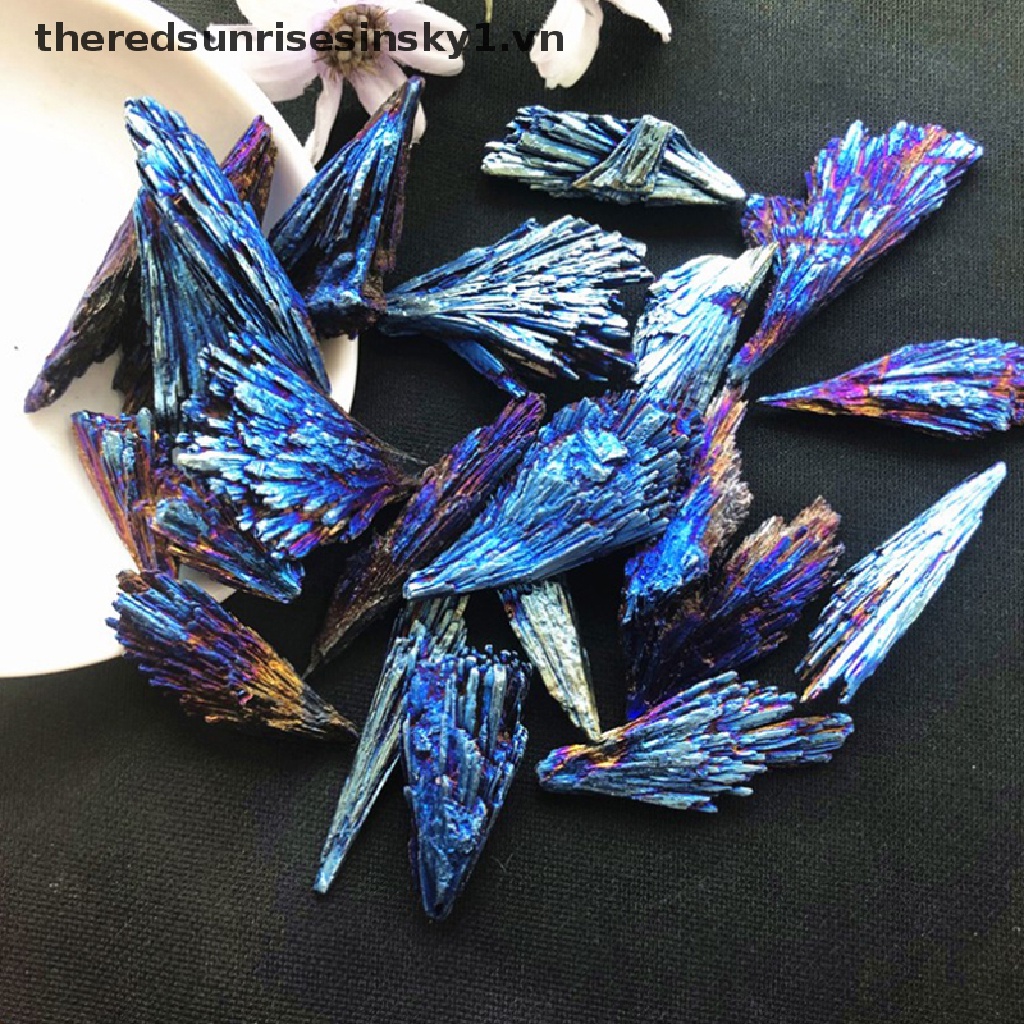 Đá pha lê Tourmaline tự nhiên màu xanh dương và đen 1.vn