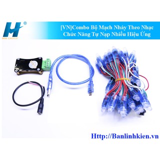 Bộ Mạch Nháy Theo Nhạc Chức Năng Tự Nạp Nhiều Hiệu Ứng