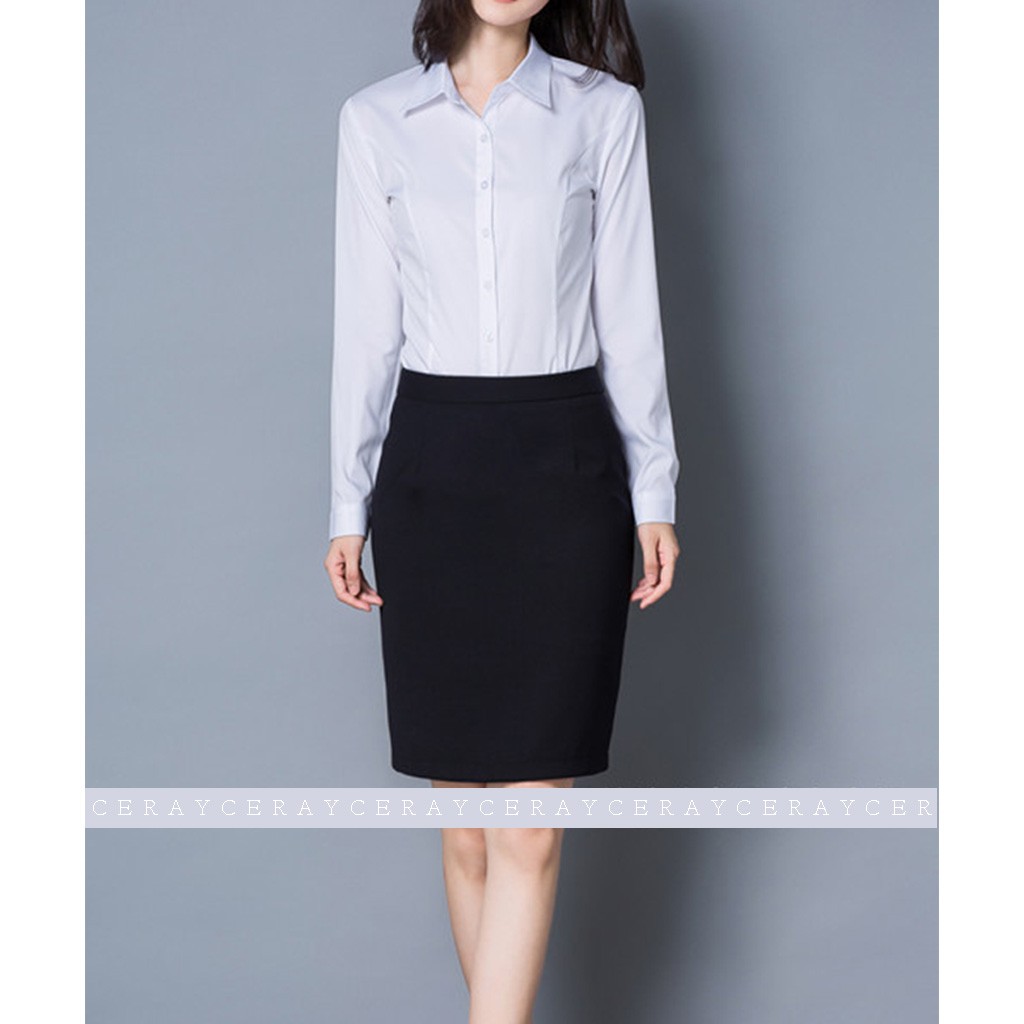 [Mã WASTUP giảm 10% tối đa 30K đơn 99K] Chân váy công sở váy bút chì màu đen CR53V03 | BigBuy360 - bigbuy360.vn