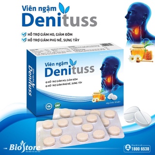 Viên ngậm ho DENITUSS - Giảm ho, đau họng, rát họng