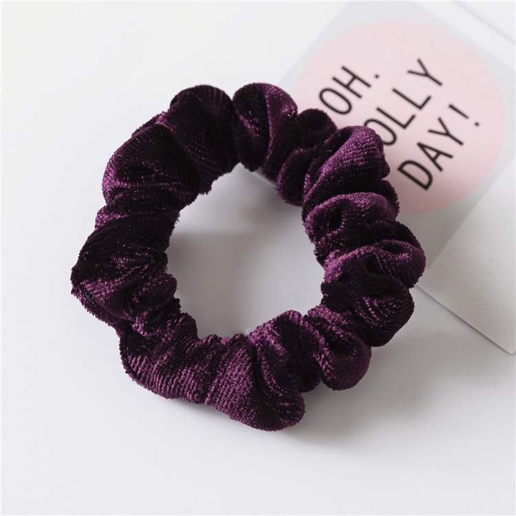 Dây Buộc Tóc Cao Su Co Giãn Kiểu Dáng Đơn Giản Phong Cách Hàn Quốc