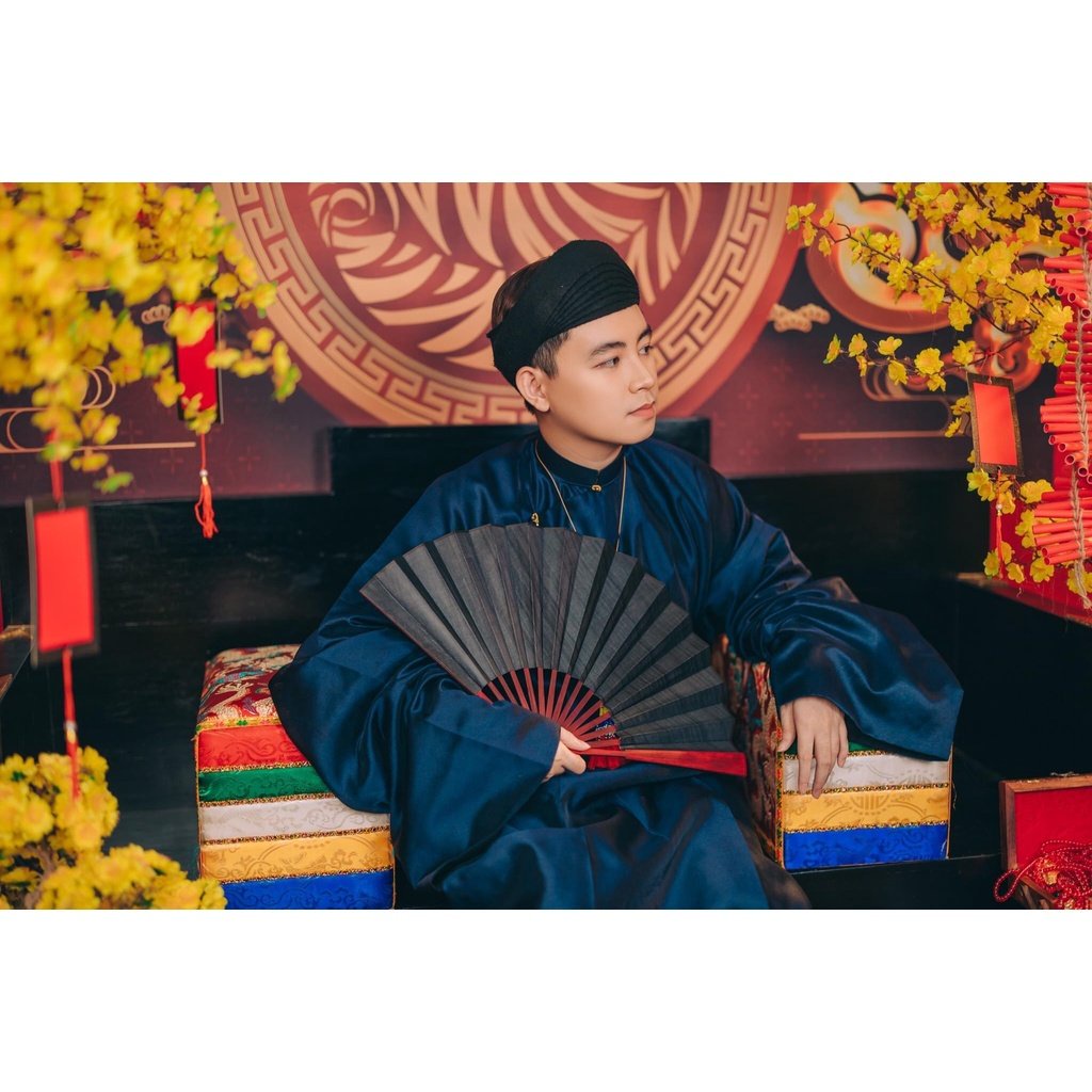 Áo tấc nam ,Áo ngũ thân tay thụng nam cổ phục thời Nguyễn