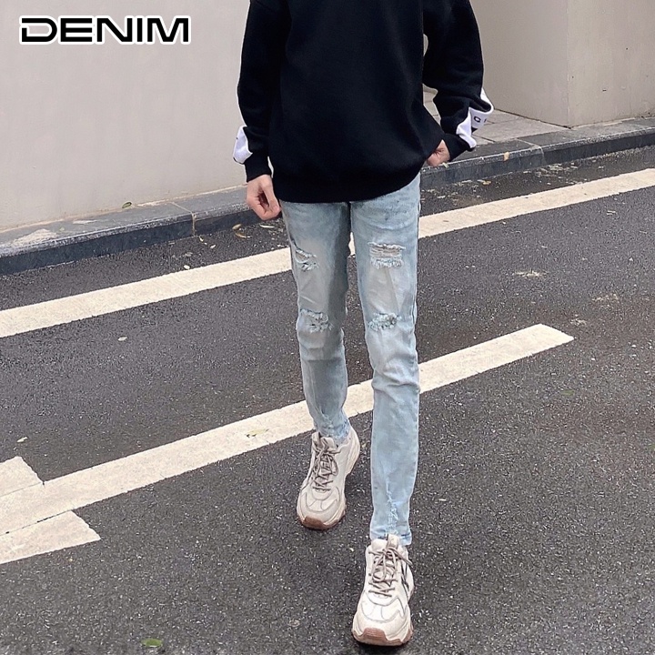 Quần jean nam rách gối - chất bò co dãn DC Denim [1979]