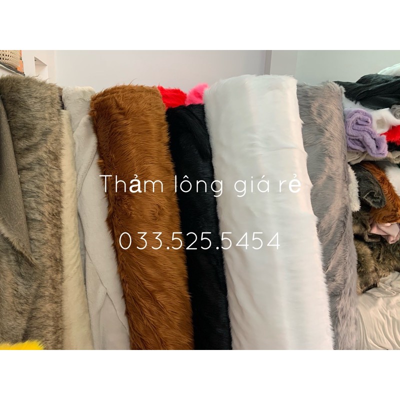 THẢM LÔNG TRẢI BÀN TRANG ĐIỂM - TRẮNG XÁM HỒNG