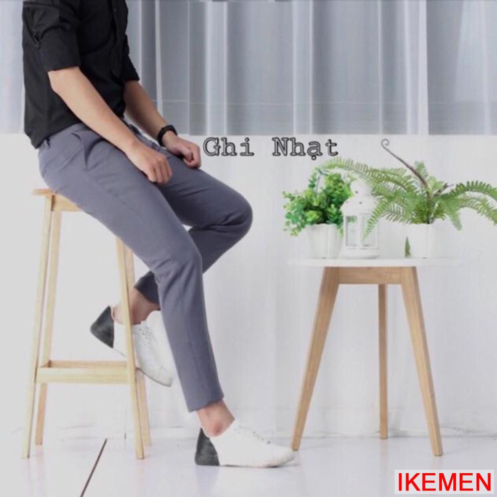 Quần tây nam Korean cao cấp chất vải tuyết mưa, co giãn 4 chiều Hàn dáng ôm body chống nhăn tuyệt đối | BigBuy360 - bigbuy360.vn