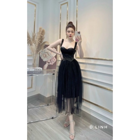 Váy phối dáng xòe