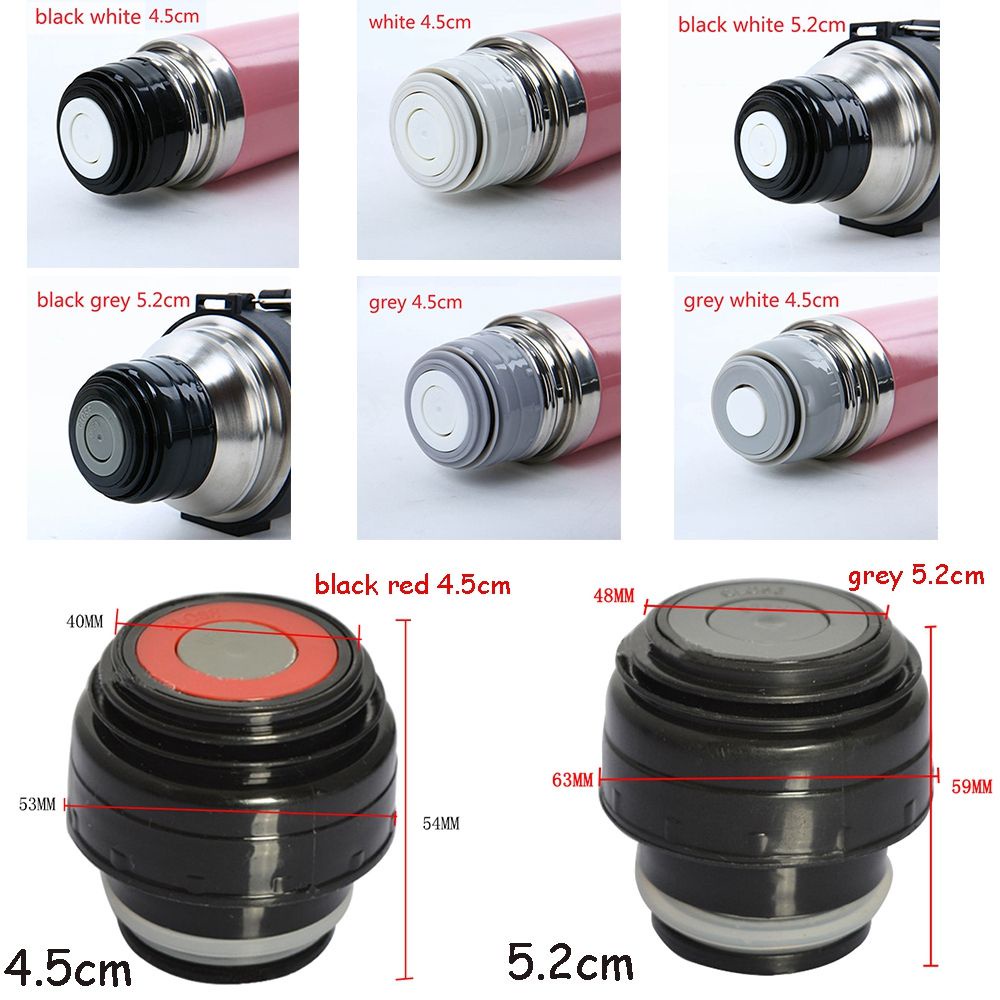 Nắp bình giữ nhiệt bằng thép không gỉ cỡ 4.5/5.2cm tiện dụng mang theo khi đi du lịch