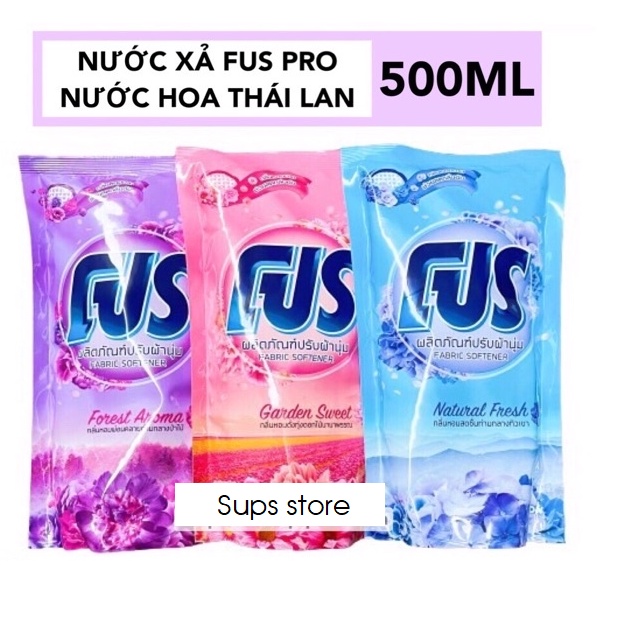 Combo 3 gói nước xả vải FUS PRO Thái 500ML