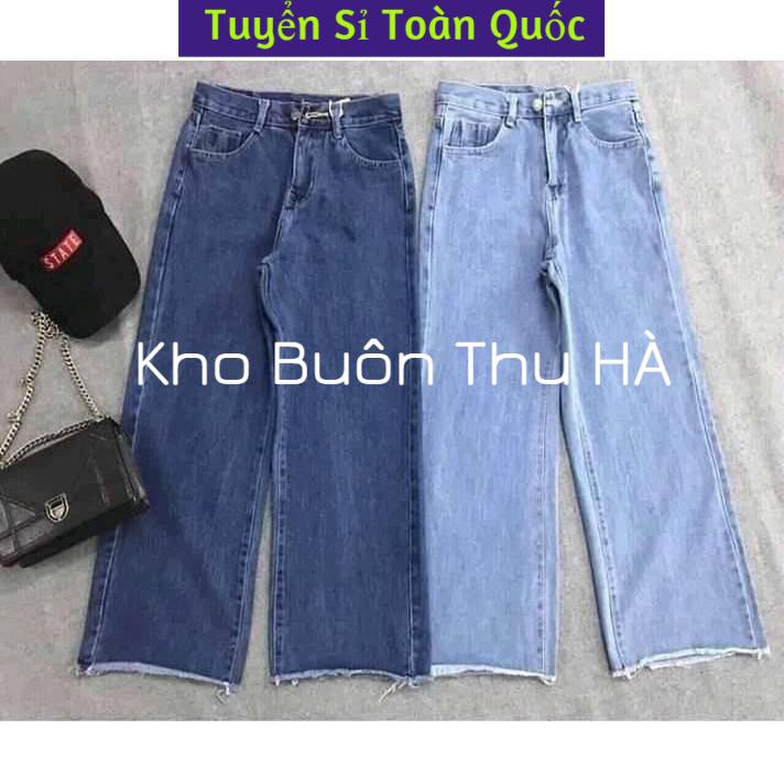 [Có Video+ Ảnh Thật] Quần Jean ống rộng  - Chất Liệu Jean cao cấp / Sẵn 2 màu | BigBuy360 - bigbuy360.vn