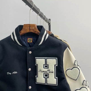 Áo varsity Human Made xanh GEMSE 02