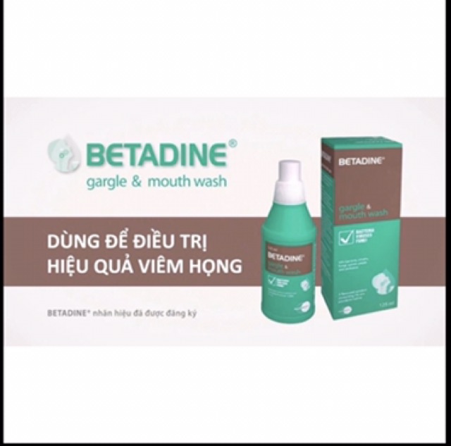 Dung dịch vệ sinh  họng miệng betadine