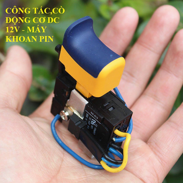 Cò máy khoan pin DC CAPAX, cò điều tốc motor chổi than 775 555 550 chế khoan cưa DIY