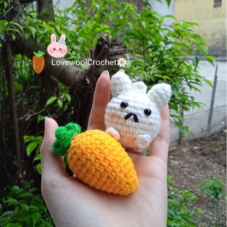 Combo móc khoá thỏ trắng🐇 + cà rốt🥕