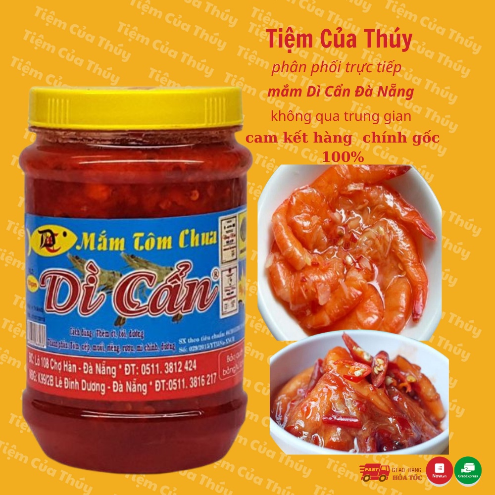 Mắm tôm chua Dì Cẩn Đà Nẵng hũ 500gr thơm ngon hảo hạng hàng chính gốc 100%