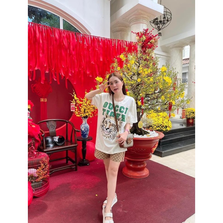 Bộ đùi Hổ họa tiết chữ mix quần đùi chữ LT061