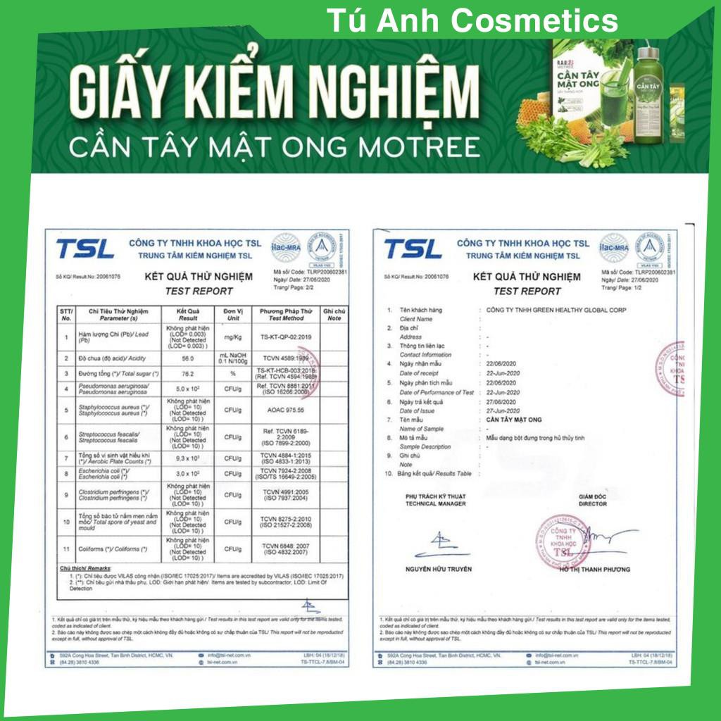 [CHÍNH HÃNG] Bột cần tây, cần tây Mật Ong Motree, hộp 14 gói, giúp giảm cân, dáng đẹp, thanh lọc cơ thể