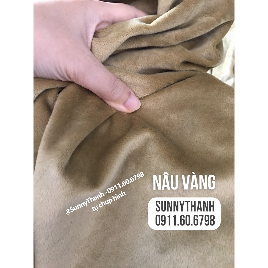 5 mét x khổ 1m5 vải lông nhung may sofa, may áo khoác, may búp bê