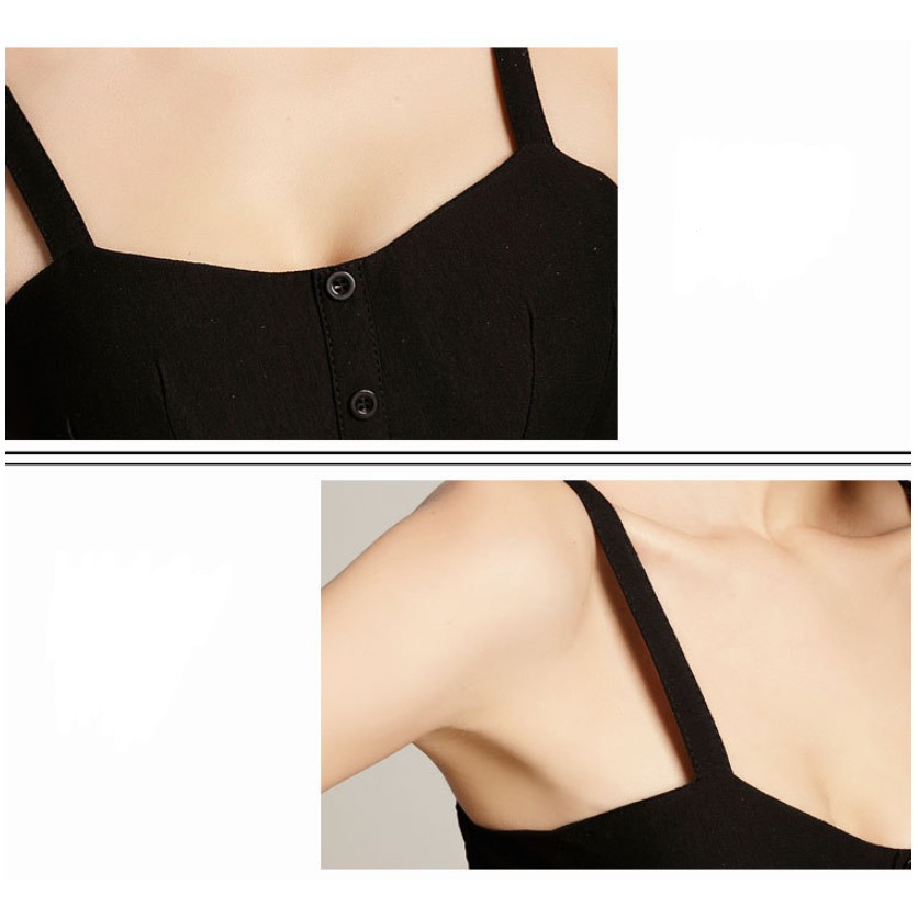Áo Hai Dây Croptop Có Đệm Ngực Cao Cấp Mới CT190