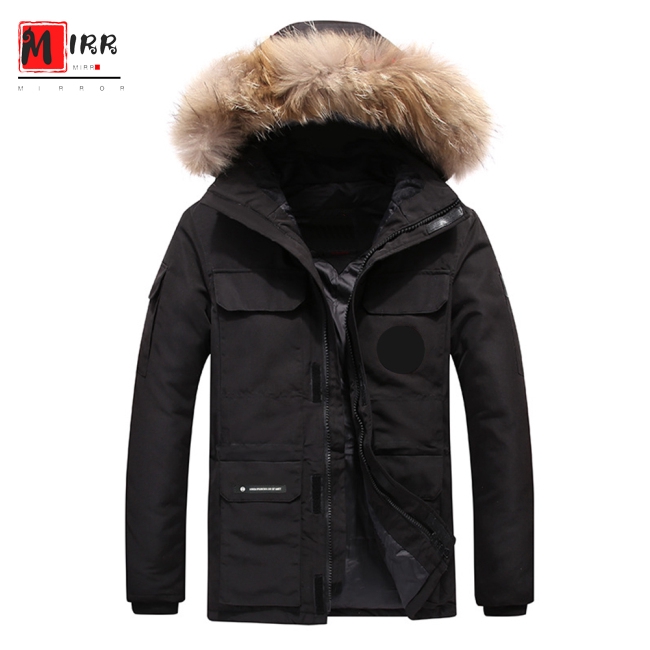 Áo Khoác Cotton Dày Cổ Lông Nhiều Túi Phối Mũ Trùm Có Thể Tháo Rời Giúp Giữ Ấm Cho Nam Vào Mùa Đông | BigBuy360 - bigbuy360.vn