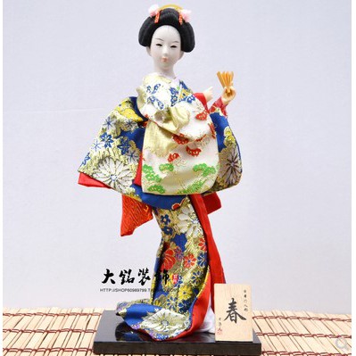 Búp Bê Mặc Kimono Nhật Bản Xinh Xắn Kích Thước 12 Inch