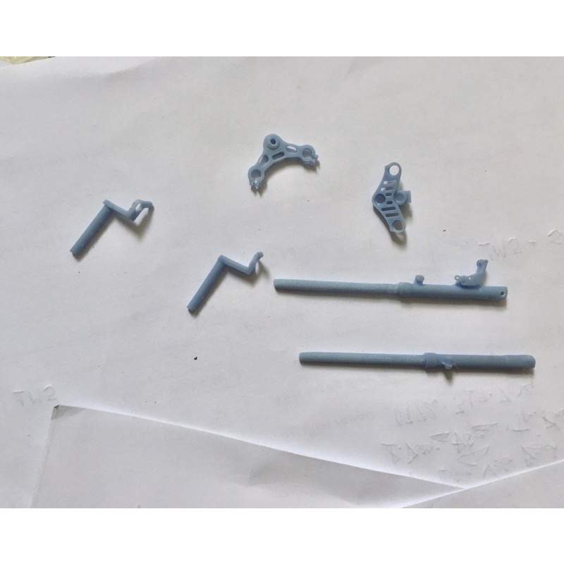 Ghi đông + Phuộc + Chẳng 3 tỉ lệ 1:12 - Mô hình xe máy tỉ lệ 1:12 | Scale 1:12