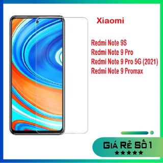 Kính cường lực Xiaomi Redmi Note 9S/ Note 9 Promax/ Redmi Note 9 Pro/ Note 9 Pro 5G 2021 trong suốt không full màn hình