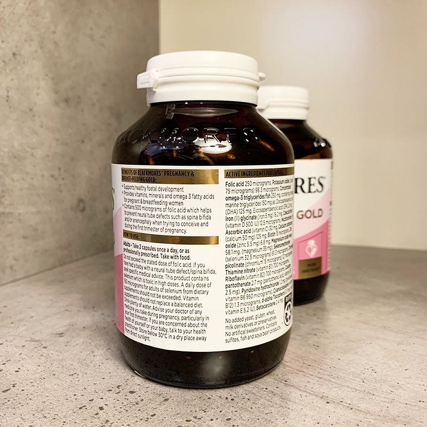 Vitamin tổng hợp cho bà bầu Blackmores Pregnancy and Breastfeeding Gold